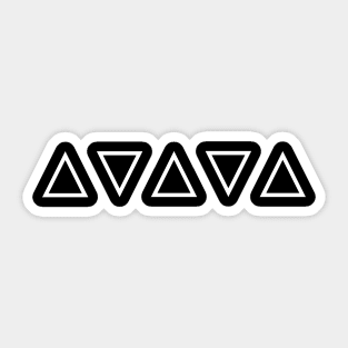 Triangle Pattern Minimal Design (Pattern Collection) Sticker